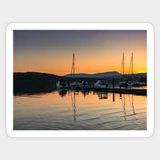 Sunset At Windermere Sticker